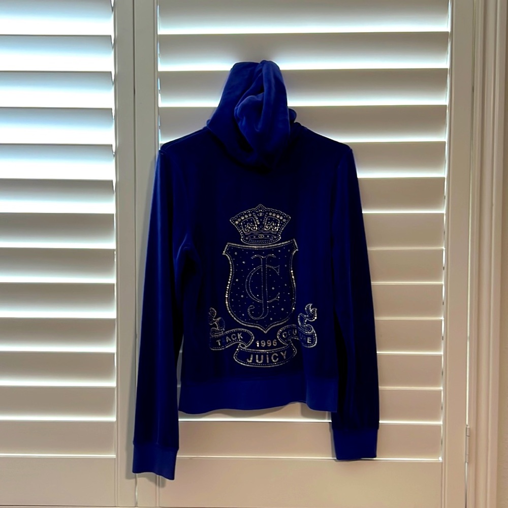Juicy Couture Velvet Hoodie Jacket L